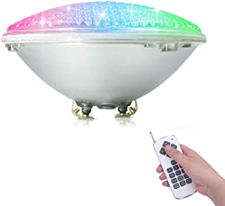 COOLWEST RGB Luces de la piscina LED 36W PAR56 Iluminacion de piscinas con Control Remoto 12V AC-DC- Luminarias subacuaticas IP68 impermeables Reemplazar bombillas halogenas de 250W