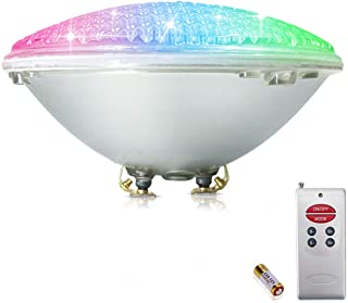 COOLWEST RGB Luces de la piscina LED PAR56 36W Iluminacion de piscinas con Control Remoto 12V AC-DC- Luminarias subacuaticas IP68 impermeables Reemplazar bombillas halogenas de 250W
