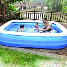Familia piscina inflable- 210 × 160 × 60cm(Tamanos multiples) de tamano completo inflable Salon piscina for bebes- for ninos- ninos- adulto- infantil- ninos pequenos for ninos de 3 +- al aire libre- j