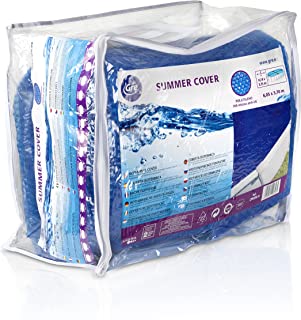 Gre CPROV610 - Cobertor de Verano para Piscina Ovalada de 610 x 375 cm- Color Azul