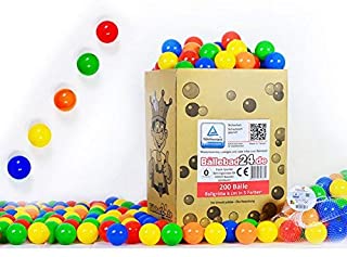 koenig-tom - Bolas de plastico para Piscina de Bolas de ninos (200 Unidades- sin plastificantes peligrosos)