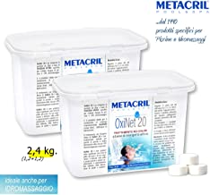 Metacril oxigeno Activo en Pastillas de 20 g – OXI Net 20 kg 2-4 (1-2 kg x 2 Unidades). - para Piscina o hidromasaje (Teuco- Jacuzzi-Dimhora- Intex-Bestway-ECC). Envio inmediato.