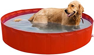 New Plast My Dog Pool 220 Piscina para Perro- Naranja- 35-5 x 15 x 5-5 cm