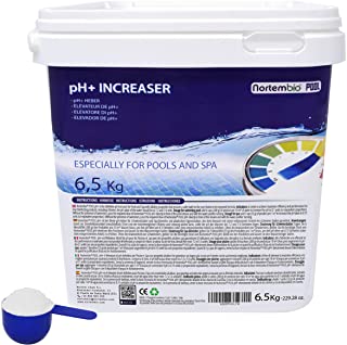 NortemBio Pool pH+ Plus 6-5 kg- Elevador Natural pH+ para Piscina y SPA. Mejora la Calidad del Agua- Regulador pH- Beneficioso para la Salud. Producto CE.