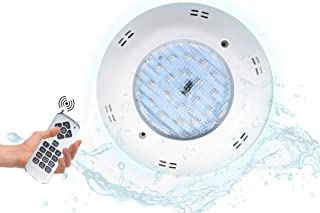 POPP® Foco extraplano para piscina LED RGB AC-DC 12V multicolor para decoracion Control remoto Plastico 18W 36W (RGB- 18 Watios)