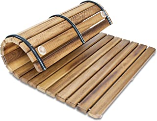 Tarima - Alfombrilla FLEXIBLE para ducha y bano- en madera de teca (50 x 50 cm)