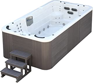 Trade-Line-Partner Jacuzzi-piscina de exterior- 400-x 230-cm- para 8-personas